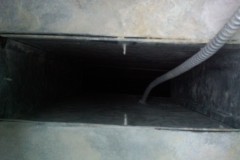 Dryer vent cleaning after